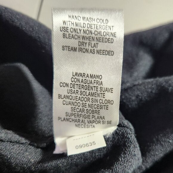 Black Sweater Dress Sandra Darren Size 16 career office minimalist Short-Sleeve - Picture 7 of 10